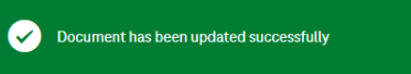 Document has been updated successfully