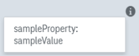 Entry showing an example property with an example value separated by a colon