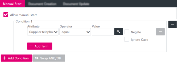 Workflow configuration