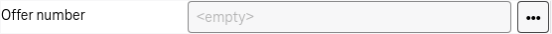 Example of a field where the empty value search was activated and the term "<empty>" is displayed as field value that cannot be edited