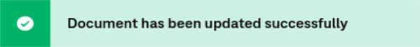 Document has been updated successfully