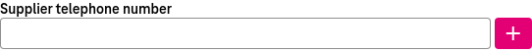 Two states of an input field: a single field 